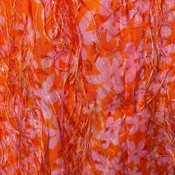 Wild Fable Eyelash Floral Halter Tie Mini Dress Orange Pink size XXL - Picture 12 of 16